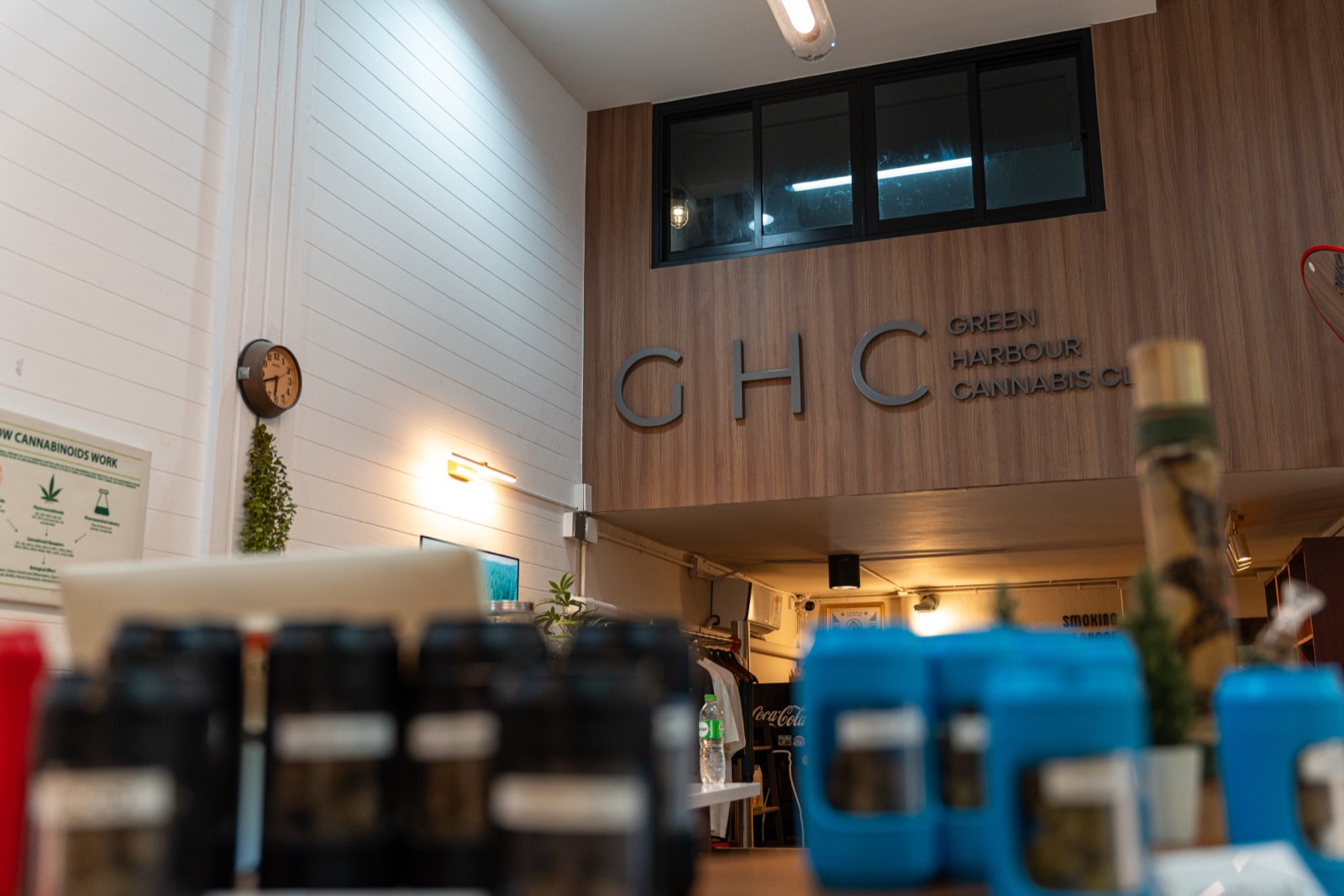 Green Harbour Cannabis Clinic wall signage